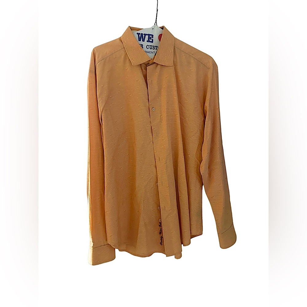 Robert Graham Flip Cuff Button Up Shirt Size L